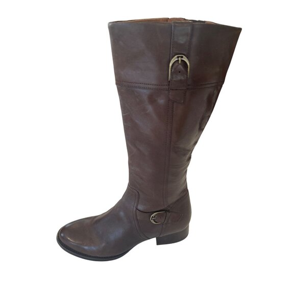 Ariat Women’s 11B Tall Brown Leather Riding Boots Buckle Equestrian 53021 - Picture 2 of 13